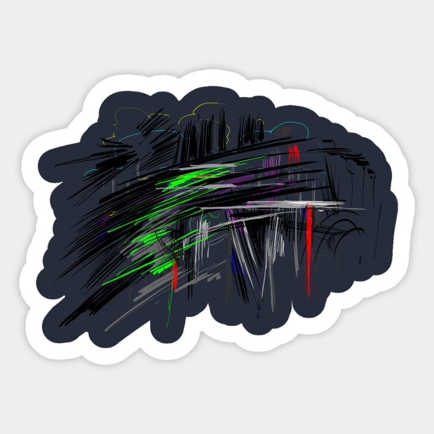 abstract Sticker by Nikokosmos